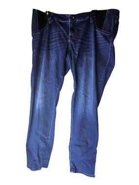 Isabel Maternity Jeans Indigo Blue Full-Panel Size 14